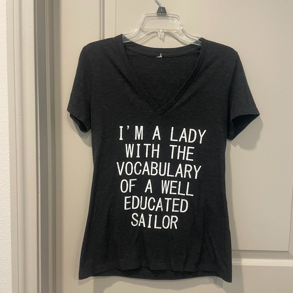 Funny V-Neck Tee